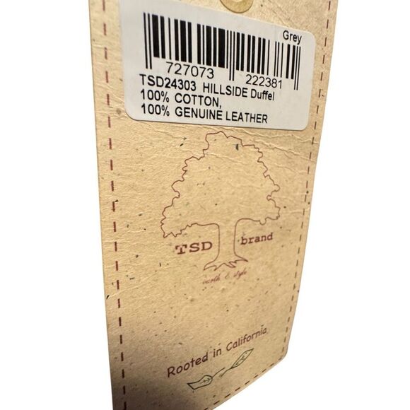 TSD BRAND Hillside Bee-Wax Canvas Duffel Bag - Picture 13 of 14